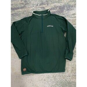 Jameson Whiskey Pullover Adult Mens Size M Green 1/4 Zip Stretch Activewear Golf